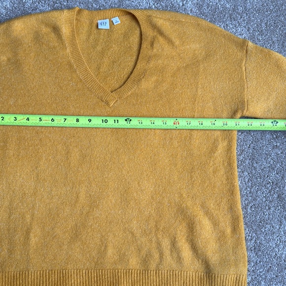 Gap sweaters. Blue, yellow, tan. - Picture 8 of 11